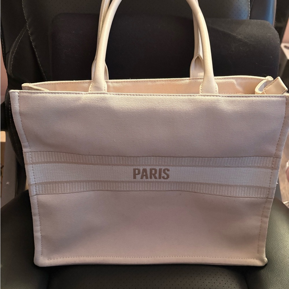 Steve Madden Paris Cream Tote Bag